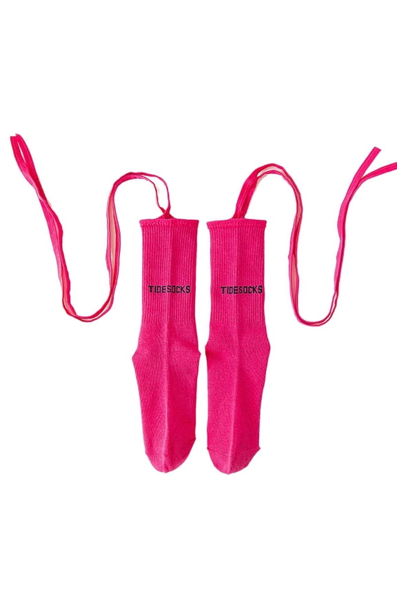 Women Letter Printed Cotton Calf Socks Trendy Bar Nightclub Personality Reflecitve Crucifix Strap Night Hosier