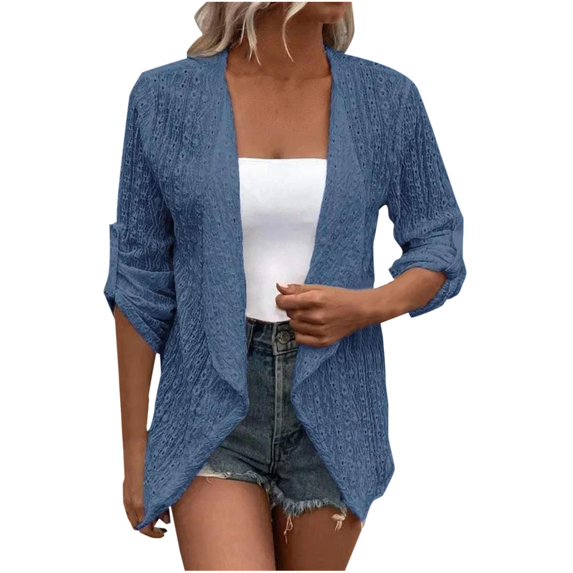 Women Lightweight Cardigan Casual Long Sleeve Sweater Loose Dressy Open Front Fall Holiday 2025 Trendy Top