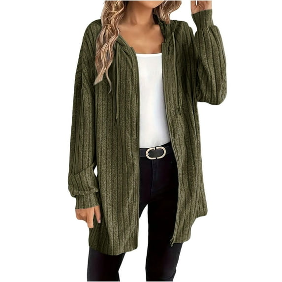 Women Lightweight Cardigan Sweater Long Sleeve Open Front Knit Fall Thin Long Cardigan with Pockets Casual Loose Duster
