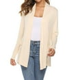 thumbnail image 1 of Women Lightweight Cardigan Sweaters with Pocket Long Sleeve Shrugs Casual Solid Color Open Front Cardigan, 1 of 3