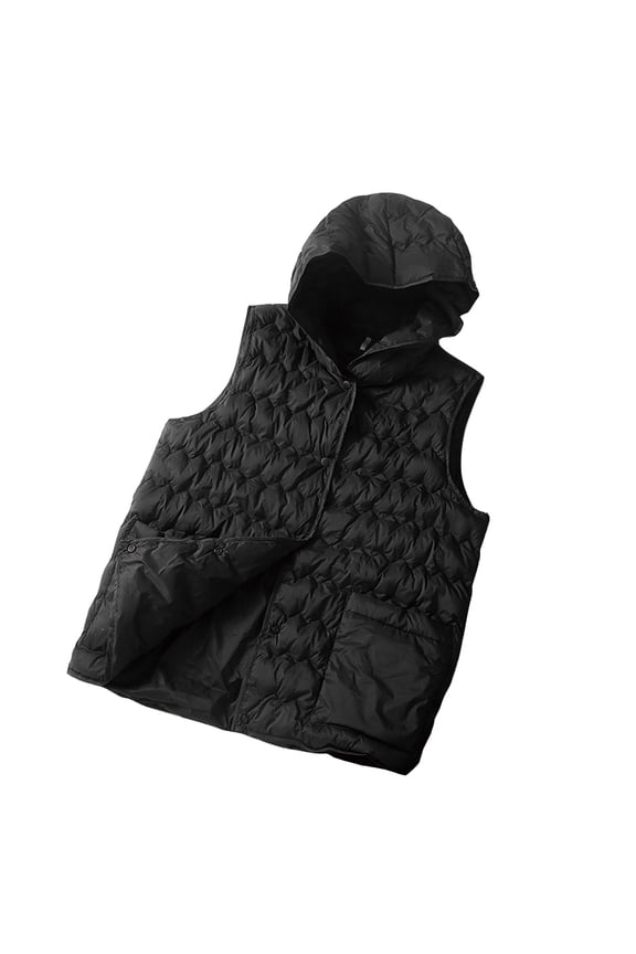 Sale！Womens Warm Jacket Long Sleeve Coats Down Jacket Lightweight Hooded Short Large Size Fall Winter Plus Down Warm Jacket