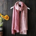 thumbnail image 1 of Women Lightweight Fashion Soft Cotton Print Scarf with Tassel, 1 of 1