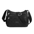 thumbnail image 1 of Women Lightweight Nylon Shoulder Bag,Multi Compartment Large Capacity,Adjustable Strap,Scratch Resistant Soft Leather,Elegant Fashion Design,Daily Work Shopping Travel Ladies Crossbody Bag, 1 of 4
