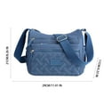 thumbnail image 1 of Women Lightweight Nylon Shoulder Bag,Multi Compartment Large Capacity,Adjustable Strap,Scratch Resistant Soft Leather,Elegant Fashion Design,Daily Work Shopping Travel Ladies Crossbody Bag, 1 of 5