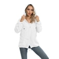 thumbnail image 1 of Women Lightweight Rain Coat with Hooded Waterproof Windbreaker Rain Jacket Outdoor S-2X, 1 of 7