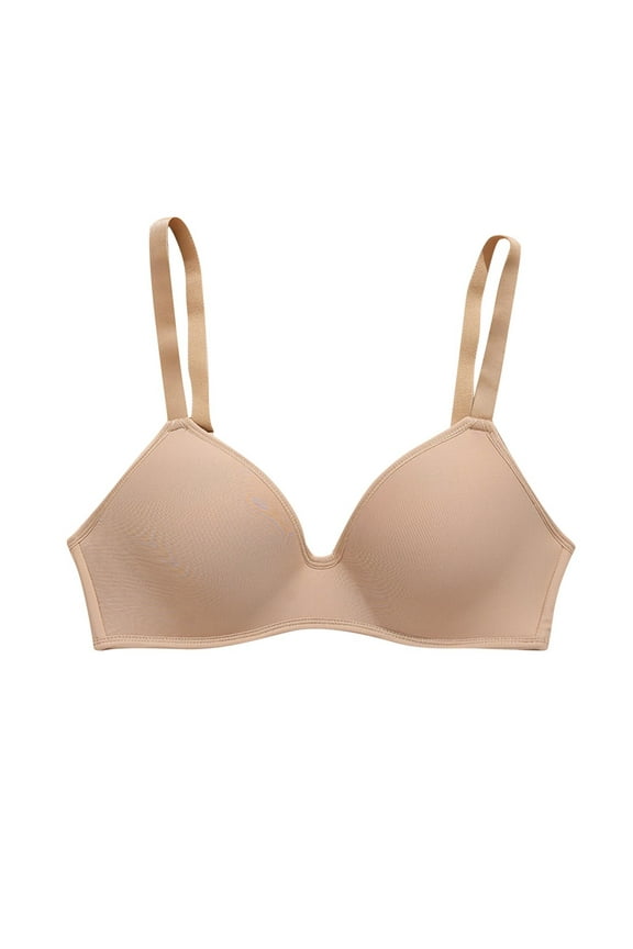 Women Lightweight Seamless Cooling Bra with Elastic Straps Solid Color Sleeping Bralettes for Yoga Lounging