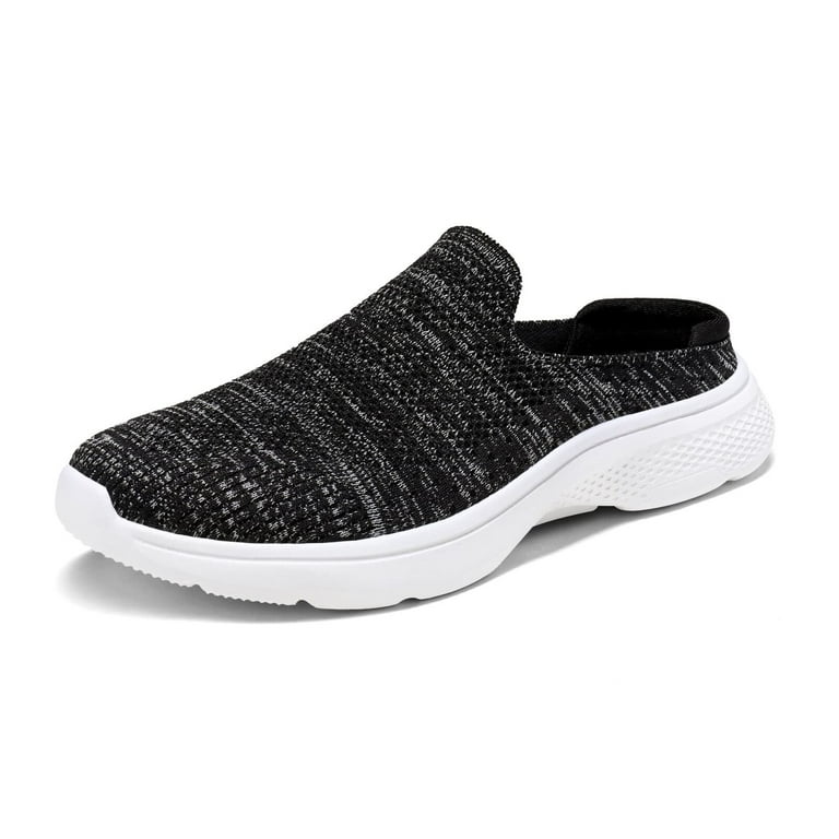 Women Lightweight Slip On Knit Sneakers Breathable Comfort Mules Walking  Shoes 