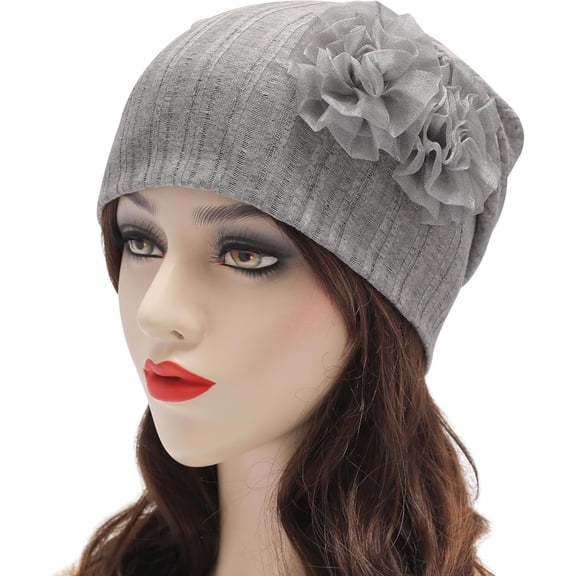 Women Lightweight Slouchy Beanie Hat Thin Knit Skull Cap Summer Chemo Headwear