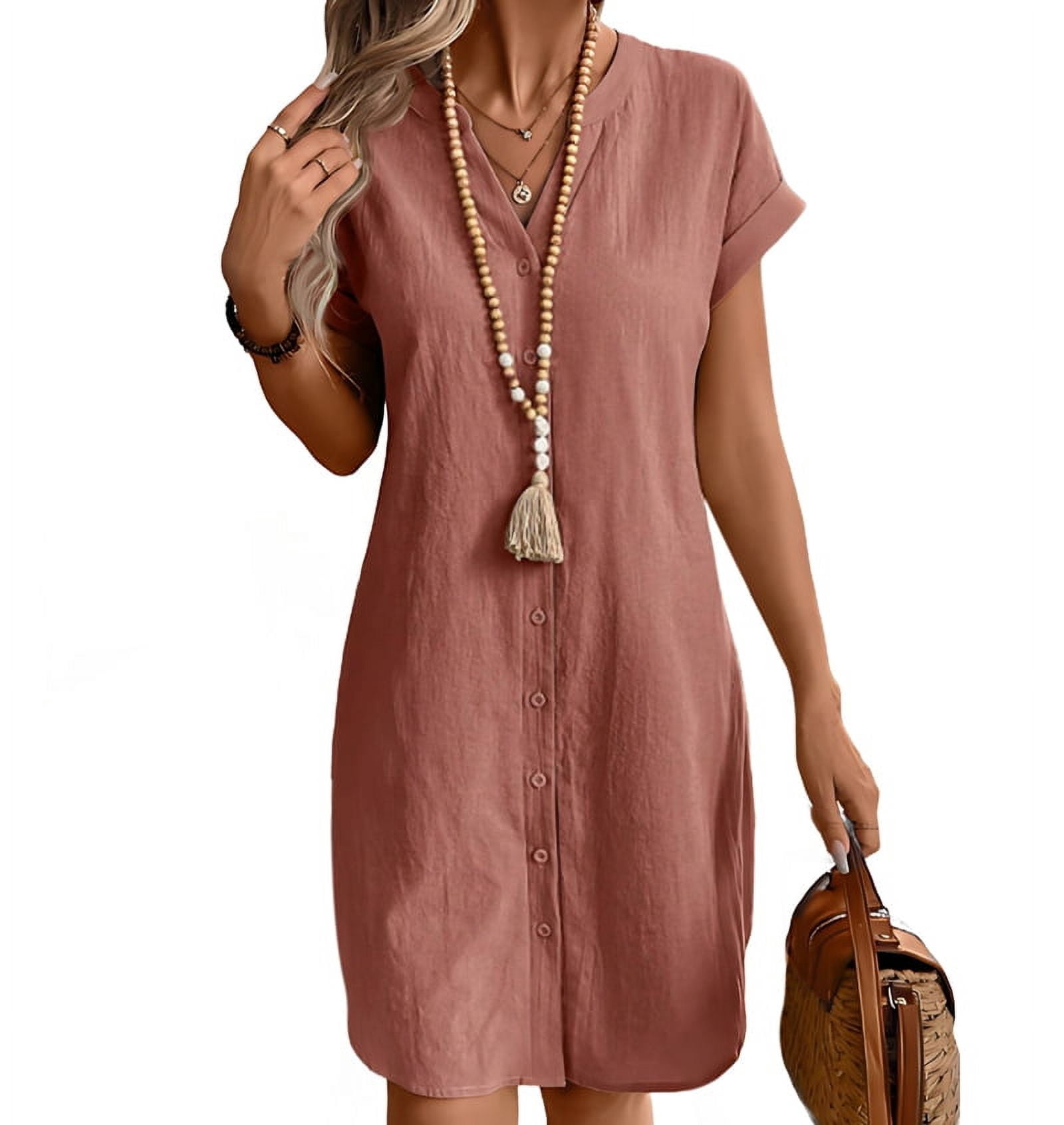 peach shirt dress Leighton T-Shirt Dress in Peach  Three Cords Boutique