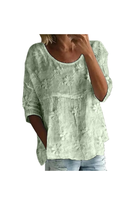 Women Linen Shirt Beach Vacation Tshirts Cotton Boho Tops Womens Tops Cotton Loose Fit Tee Shirt Women Blusas De Lino Para Mujer Elegantes Summer Linen Tops Flowy Tops For Women