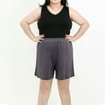 thumbnail image 1 of ZHUGeLI Women Linen Shorts Summer Casual Chino Shorts High Waisted Bermuda Shorts Dressy Wide Leg Shorts with Pockets, 1 of 7