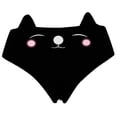 thumbnail image 1 of Women Lingerie Briefs Underwear Panties Knickers Cat Ear Printing Women Panties - Size L (Black), 1 of 8