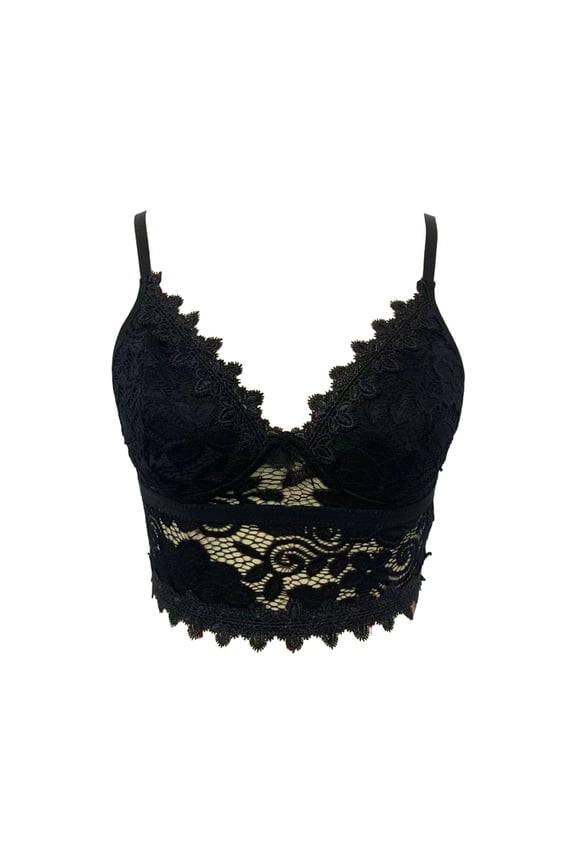 Women Lingerie Corset Lace Floral Bralette Bralet Bra Tank Cami Crop Underwear Womens Bras Push-Up Lace Push-Up Bra Bras For Women No Underwire Plus Size