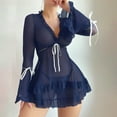 thumbnail image 1 of Women Lingerie Nightgown Babydoll Dress For Women Dark Blue Lingerie For Women Lace Nightgowns For Women Lingerie For Women, 1 of 8