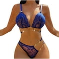 thumbnail image 1 of Women Lingerie Set Lace Teddy Strap Babydoll Bodysuit with Garter Belts, 1 of 5