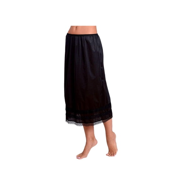 Women Lingerie Slips Satin Snip-it Half Slip Lace Underskirt Long