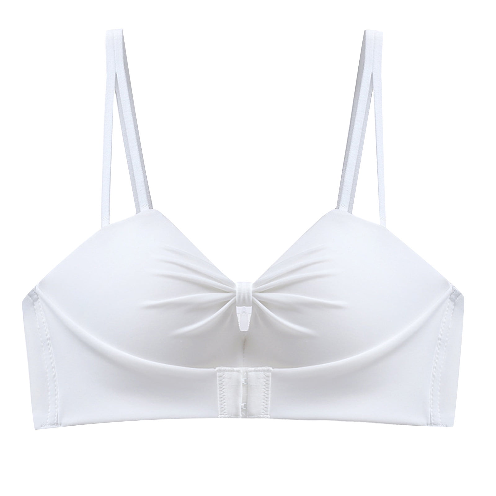 Women Lingerie Strapless Front Buckle Lift Bra Wire Slip Push Up