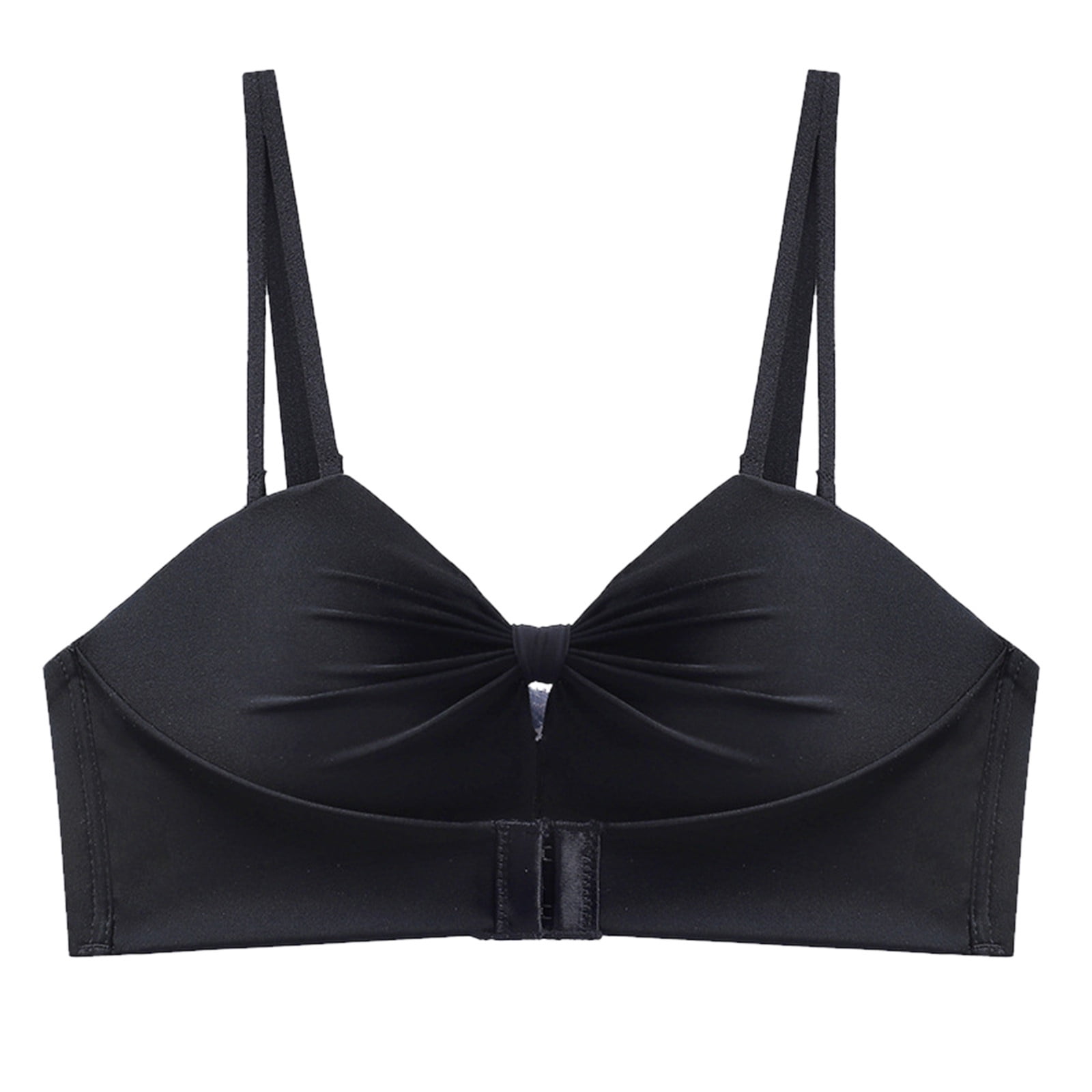 Women Lingerie Strapless Front Buckle Lift Bra Wire Slip Push Up