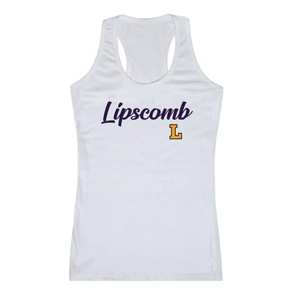 Women Lipscomb Bisons Script Tank T-Shirt, White - Extra Large