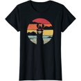 thumbnail image 1 of Women Llama Retro Style Alpaca Short Sleeve T-Shirt, 1 of 3