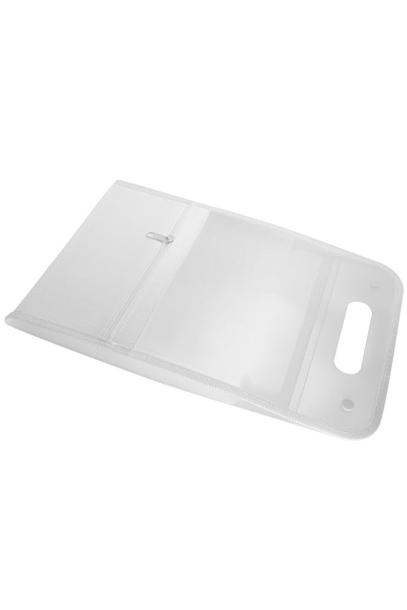 Large Capacity White File Folder, Portable Document Organizer for Office, School, Home, Document Storage and Filing
