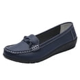 thumbnail image 1 of Women Loafers Flexible Breathable Slip-On Comfortable Sole Ladies Shoes for Walking Women's Flat Loafers Round Toe Minimalist Business Office Versatile Slip On Lightweight Casual Shoes, 1 of 8