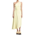 thumbnail image 1 of Women Long Dress, One-shoulder Pleated Hollowed Irregular Dress, 1 of 9