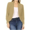 thumbnail image 1 of Women Long Sleeve Blazer Open Front Cardigan Jacket for Women Work Office Blazer Casual Office Cropped Blazer, 1 of 5