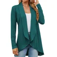thumbnail image 1 of New Women Long Sleeve Cardigan Lapel Neck Sweatshirt, 1 of 1