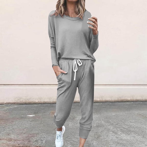 Women Long Sleeve Color Block Patchwork Crewneck T Shirt Top Blouse And Long Pants Leggings Casual Outfit Set Girls Interview Suit Womens Suit Dress plus Size Dresses for Wedding Womens Dress Pants