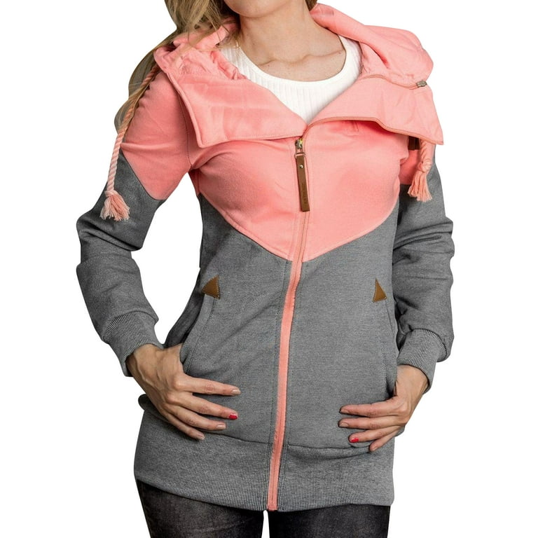 Double zipper hoodie hot sale