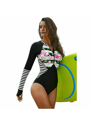 Women's UV Sun Protection Half Zipper Short Sleeve Rash Guard Swim