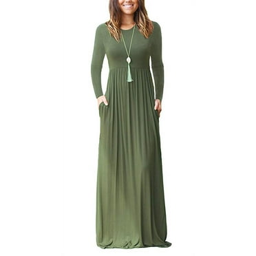 Time and Tru Women's 3/4-Length Sleeve Knit Dress - Walmart.com