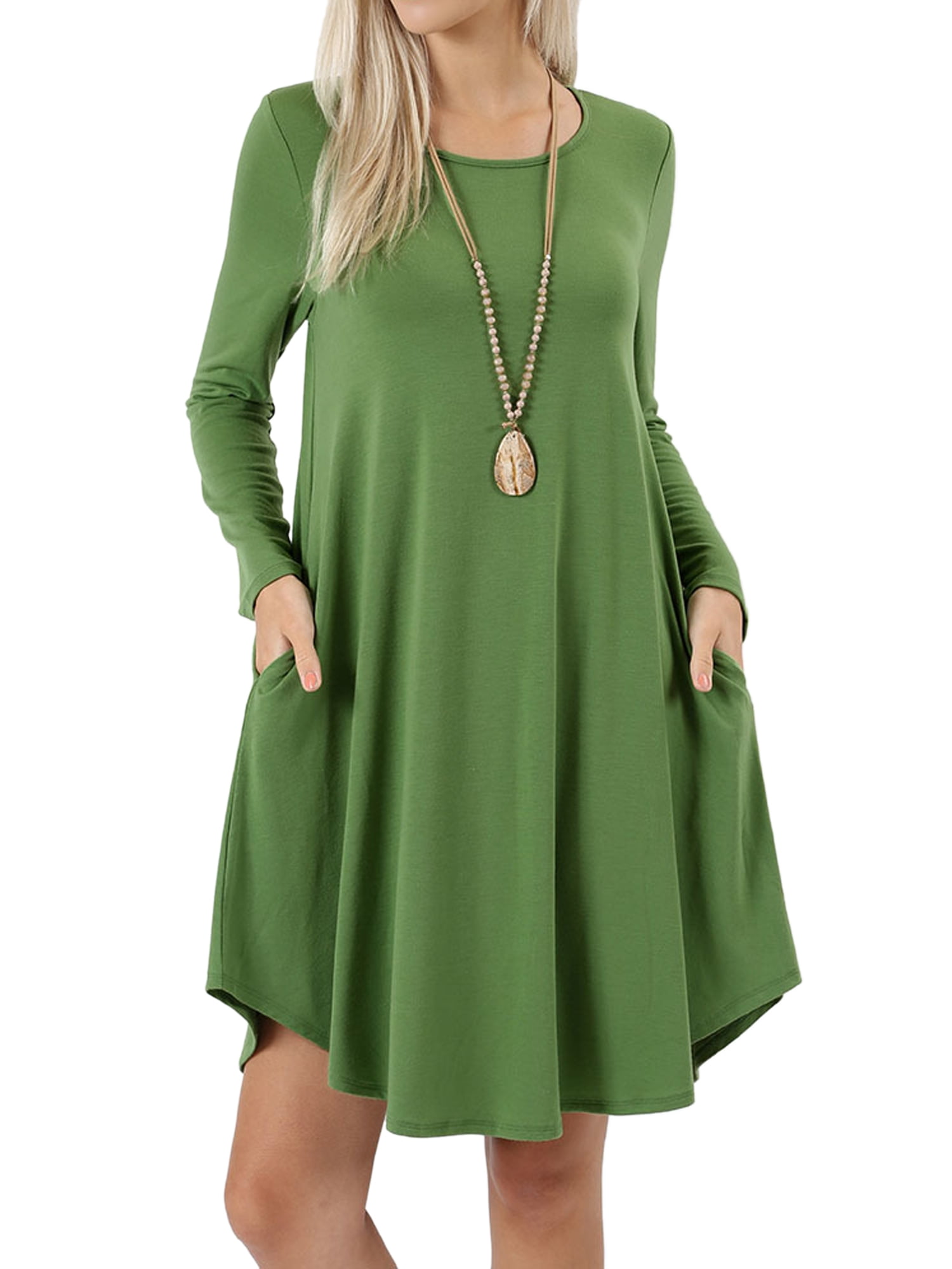 Knee length cheap tunic dress