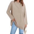 thumbnail image 1 of Women Long Sleeve T Shirt Casual Crew Neck Basic Top, 1 of 4