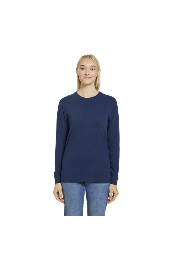 Women Long Sleeve T-Shirt Premium Jersey Long Sleeve Shirts Tee 100% Cotton S M L XL 2XL 3XL Blank Ladies Tshirts