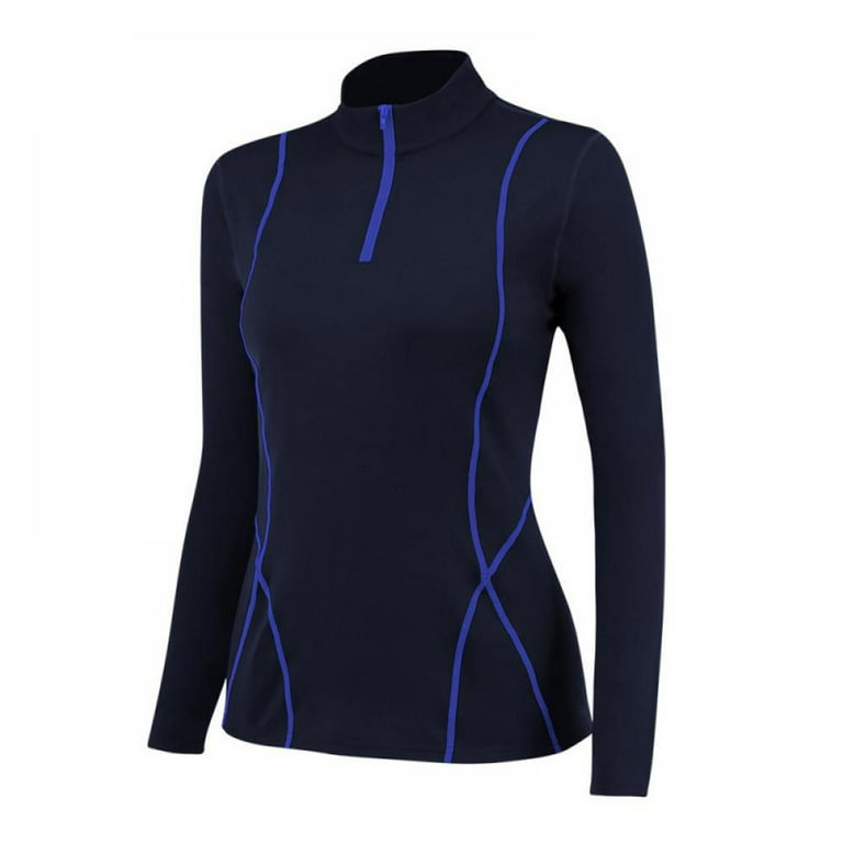 Fashion Women's Sport Tops,Autumn Long Sleeve Running Gym Yoga T-Shirt（Blue）
