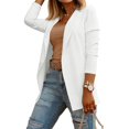 thumbnail image 1 of Women Long Sleeved Sports Jacket Solid Color Sports Jacket Office Open Front Casual Jacket, 1 of 4