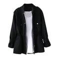 thumbnail image 1 of Women Long Sleeves Jacket Lightweight Zip Up Fall Coat with Four Pockets Casual Outdoor Hiking Jacket, 1 of 6