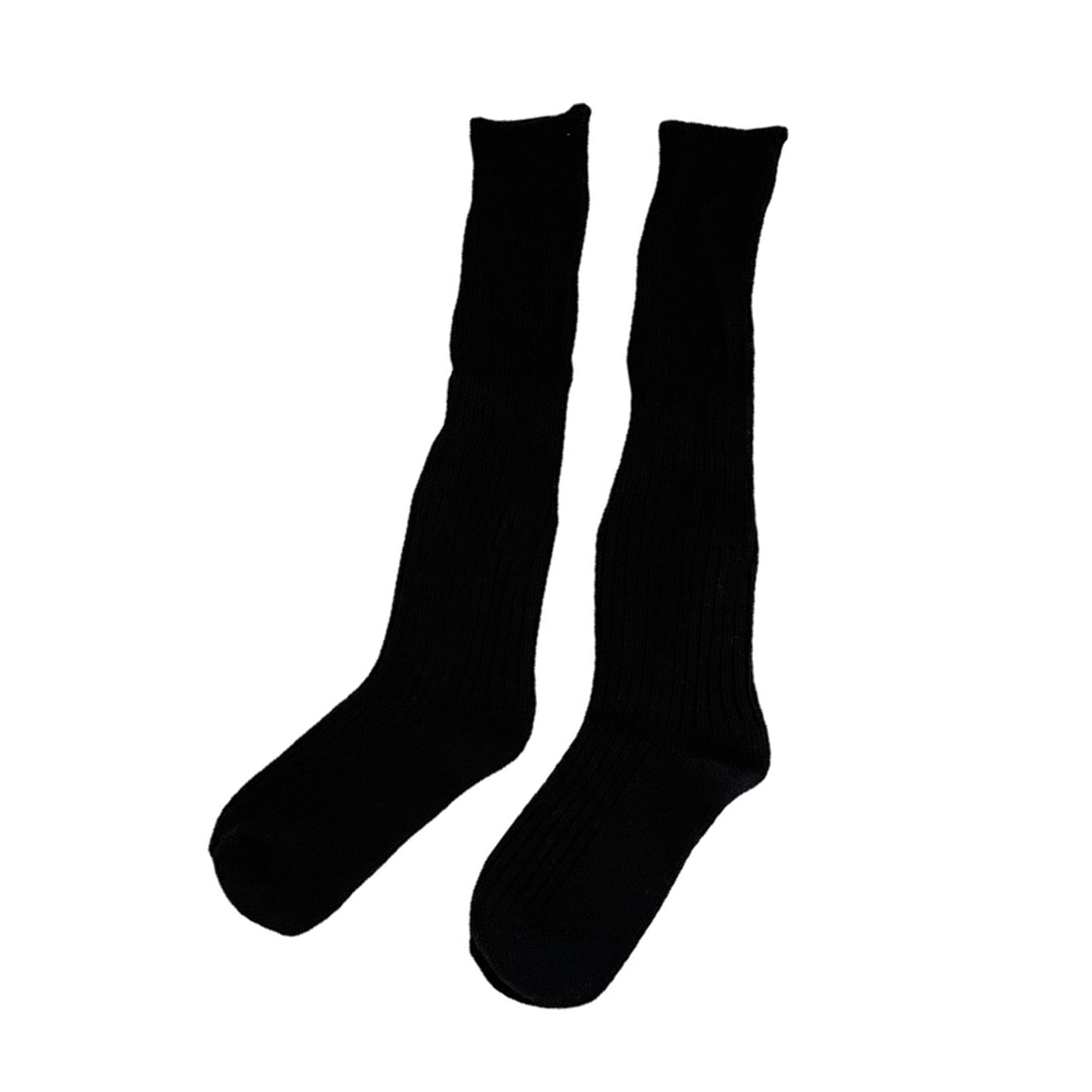 Women Long Socks Women Socks Women Winter Long Socks Knitting Calf Socks Solid Color Japanese