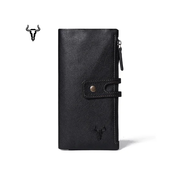 Women Long Wallet With Double Zipper Pocket, Men's Women's Purses Wallets Fathers Day Gifts Valentines