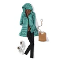 thumbnail image 1 of Women Long Warm Light Down Jacket Ladies Fashion Hooded with Portable  Bag Puffer Coats Women‘s Overcoats Hip-Length Coat, 1 of 7
