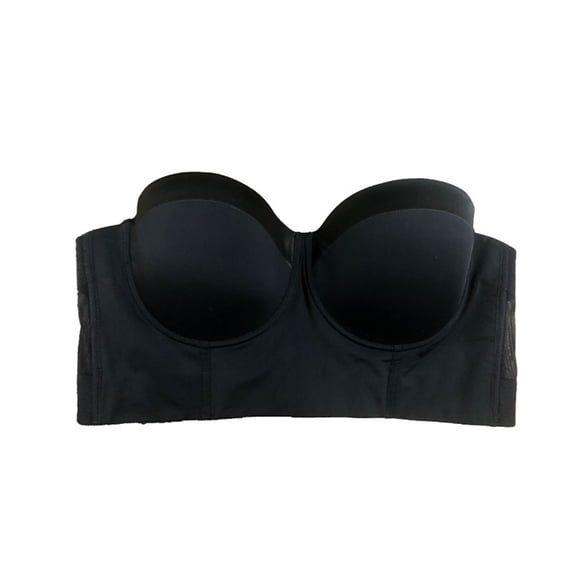 Women Longline Strapless Bra Full Coverage Corset Bra Hide Back Fat