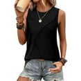 thumbnail image 1 of Women Loose Fit Crew Neck Casual Sleeveless Tank Tops, 1 of 8
