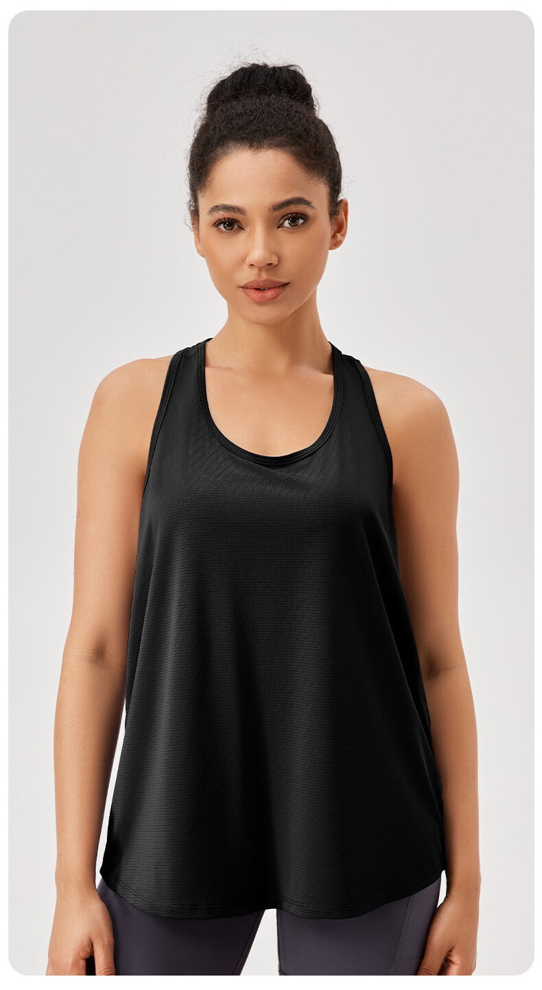 Women Loose Vest Quick Dry Breathable Sleeveless Sports Fitness Running Tops