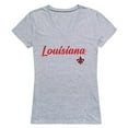 thumbnail image 1 of Women Louisiana Lafayette Ragin Cajuns Script T-Shirt, Heather Grey - Large, 1 of 1