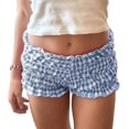 thumbnail image 1 of Women Lounge Shorts Floral Print Y2k Low Rise Sexy Micro Shorts Elastic Pajama Bottoms Cute Sleep Shorts, 1 of 6