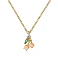 thumbnail image 1 of Women Lovely Faux Crystal Grape Apple Shape Clavicle Chain Pendant Jewelry Gift, 1 of 6