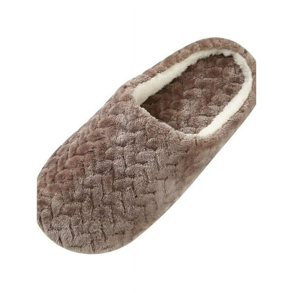 Women Lovely Slippers Soft Cotton Lining Plush Fleece Slip On House Shoes For Women Indoor Outdoor
