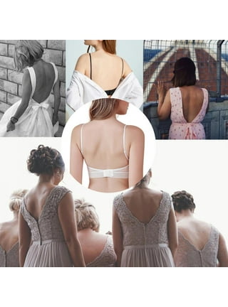 Sexy Strapless Front Closure Bra Women Invisible Bras Push Up Backless Brassiere  Seamless Bralette Underwear for Wedding Dress 